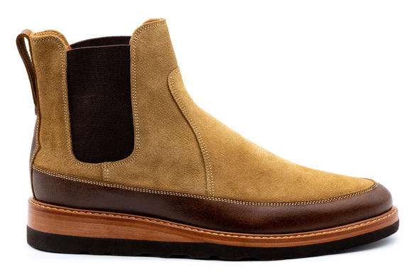 Morgan Suede Chelsea Boots - Khaki
