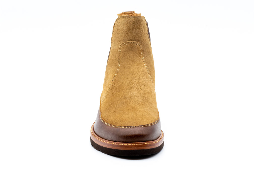 Morgan Water Repellent Suede Leather Boots - Khaki