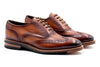 Tuscan Italian Saddle Leather Wingtip - Whisky