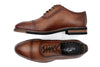 Tuscan Italian Calf Leather Cap Toe - Saddle Tan