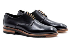 Tuscan Italian Saddle Leather Plain Toe - Nero