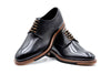 Tuscan Italian Saddle Leather Plain Toe - Nero