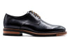 Tuscan Italian Saddle Leather Plain Toe - Nero