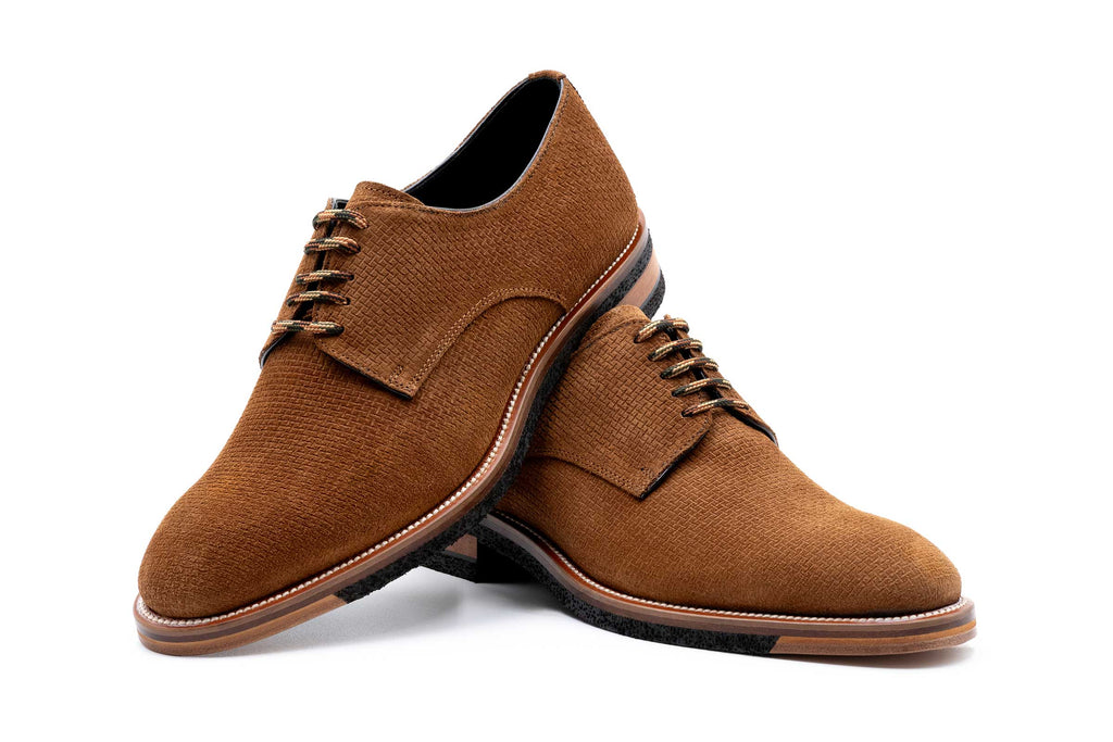 Tuscan Plain Toe Italian Suede - Cappuccino