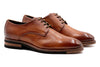 Tuscan Italian Calf Leather Plain Toe - Whiskey