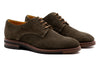 Tuscan Italian Suede Plain Toe - Olive