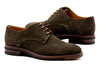 Tuscan Italian Suede Plain Toe - Olive