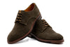 Tuscan Italian Suede Plain Toe - Olive