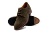 Tuscan Italian Suede Plain Toe - Olive