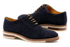 Tuscan Italian Suede Cap Toe - Navy