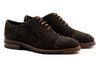 Tuscan Italian Suede Cap Toe - Dark Chocolate