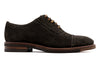 Tuscan Italian Suede Cap Toe - Dark Chocolate