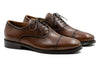 Cambridge Calf Leather Cap Toe - Chocolate