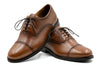 Cambridge Calf Leather Cap Toe - Whiskey