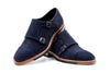 Tuscan Italian Suede Double Monk - Marinho