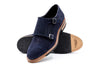 Tuscan Italian Suede Double Monk - Marinho