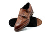 Tuscan Italian Calf Leather Double Monk - Whiskey