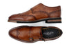Tuscan Italian Calf Leather Double Monk - Whiskey
