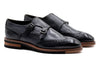 Tuscan Italian Leather Double Monk - Graphite
