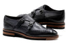 Tuscan Italian Leather Double Monk - Graphite