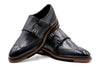 Tuscan Italian Leather Double Monk - Graphite