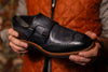 Tuscan Italian Leather Double Monk - Graphite