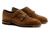 Tuscan Italian Suede Double Monk - Tobacco