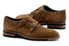 Tuscan Italian Suede Double Monk - Tobacco