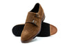 Tuscan Italian Suede Double Monk - Tobacco