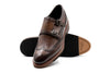 Tuscan Italian Calf Leather Double Monk - Black Oak
