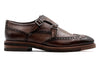 Tuscan Italian Calf Leather Double Monk - Black Oak