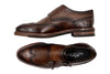 Tuscan Italian Calf Leather Double Monk - Black Oak