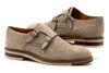 Tuscan Italian Suede Double Monk - Bone