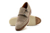 Tuscan Italian Suede Double Monk - Bone