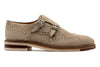 Tuscan Italian Suede Double Monk - Bone