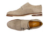 Tuscan Italian Suede Double Monk - Bone