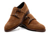 Tuscan Italian Suede Double Monk - Bark