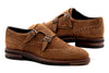Tuscan Italian Suede Double Monk - Bark