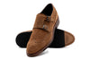 Tuscan Italian Suede Double Monk - Bark