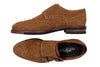 Tuscan Italian Suede Double Monk - Bark