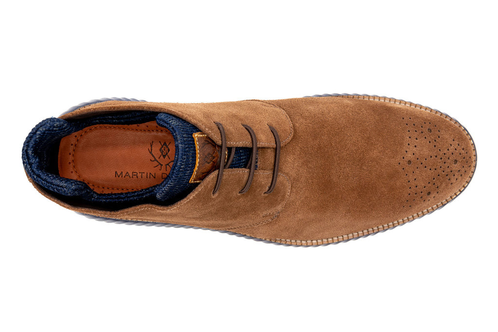 Countryaire Water Repellent Suede Leather Chukka Boots - Tobacco - Insole