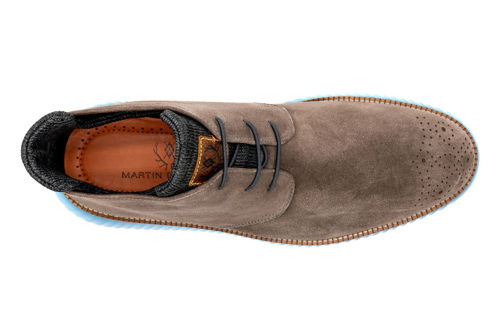 Countryaire Water Repellent Suede Leather Chukka Boots - Smoke - Insole
