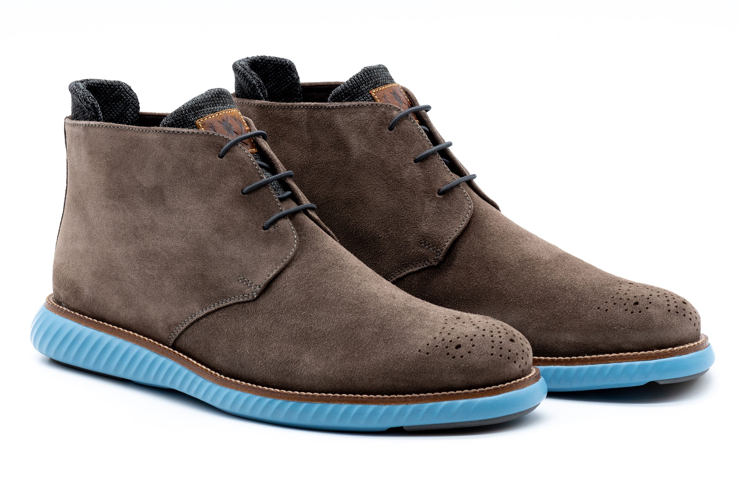 Countryaire Water Repellent Suede Leather Chukka Boots - Smoke