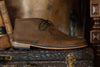 Ernest Safari Wild African Kudu Leather Chukka Boots - Mocha