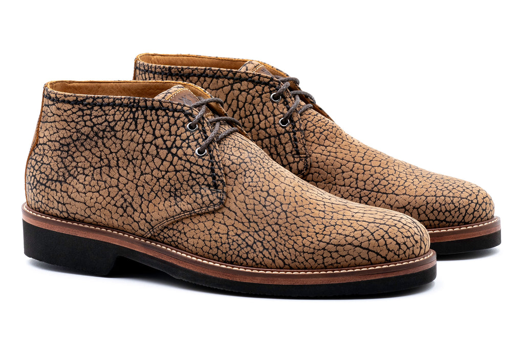 Ernest American Bison Chukka Boots - Burnt Pecan