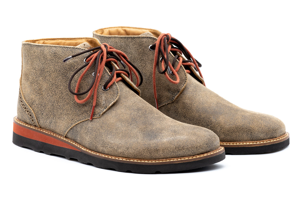 Blue Ridge Water Repellent Suede Leather Chukka Boots - Sandstone
