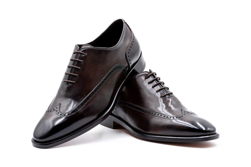 Campagna Italian Calf Leather Wingtip - Espresso