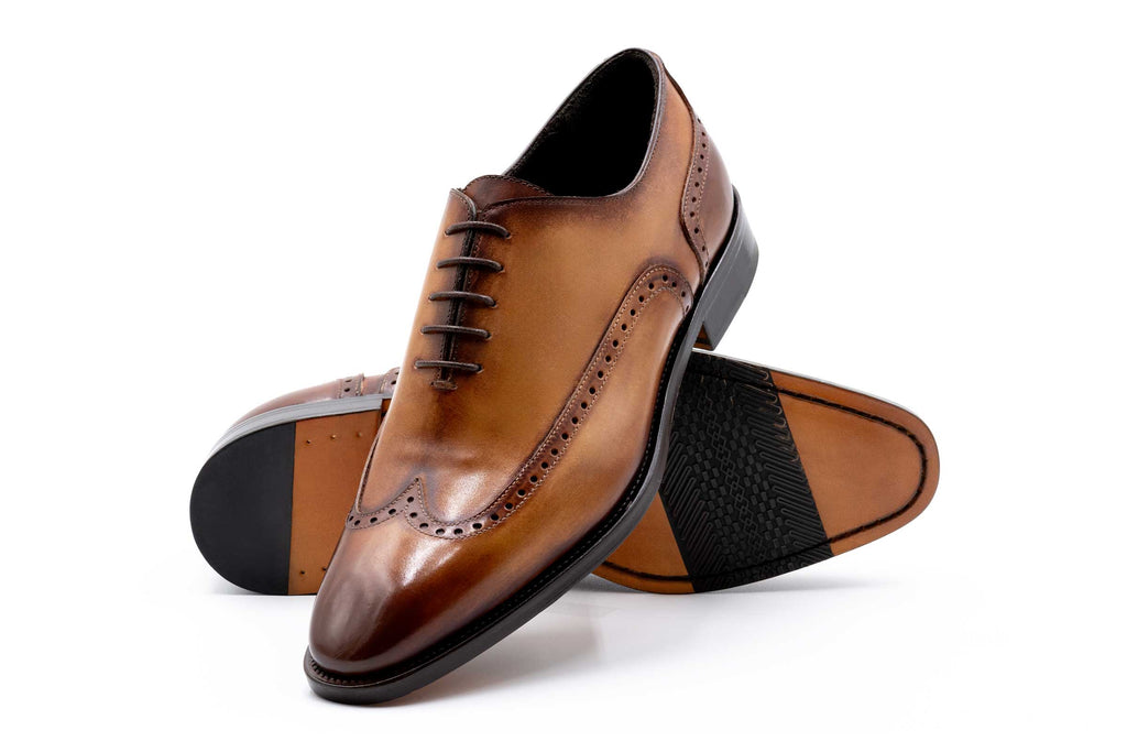 Campagna Italian Calf Leather Wingtip - Bionda