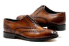 Campagna Italian Calf Leather Wingtip - Whiskey