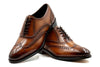 Campagna Italian Calf Leather Wingtip - Whiskey